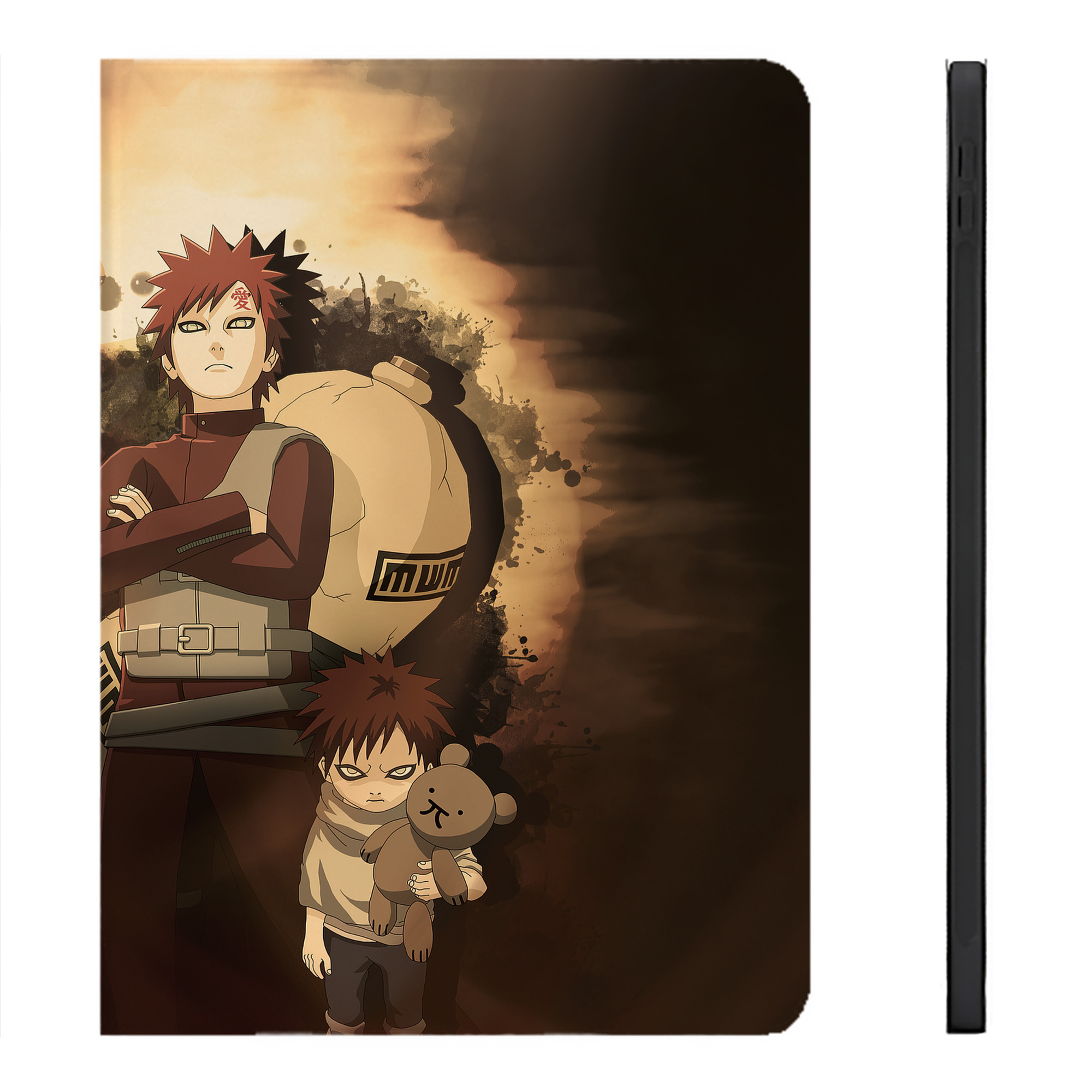 （画像用） NARUTO -ナルト- NARUTO -ナルト- 疾風伝 IPadケース ペンホルダー付き ブックスタイルデザイン
